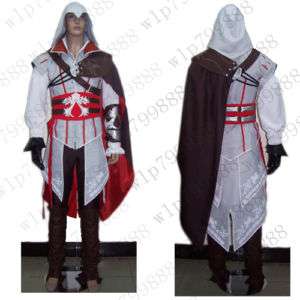 Assassins Creed 2 II Ezio anime cosplay costume man  