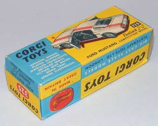Corgi Toys #325 Ford Mustang Fastback NEAR MINT BOXED  