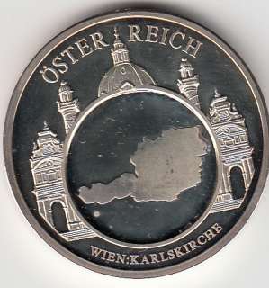   MEDAILLE European Currencies ÖSTERREICH Wien   Karlskirche