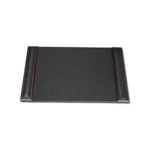  Dacasso Walnut Leather 25.5 x 17.25 Side Rail Desk Pad 