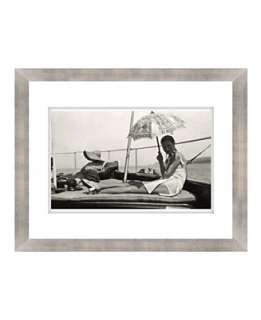 Lauren Ralph Lauren Wall Art, Ladies Under Umbrella on Ships Deck 