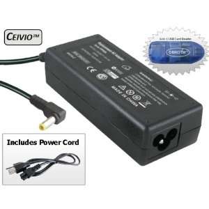  Ceivio(TM) 65W Laptop AC Adapter Battery Charger with Cord 