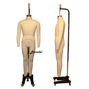   Full Body Male Professional Dress Form Size 38 with Two Removable Arms