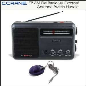  C Crane EP AM FM Radio With External Antenna Switch/Carry 