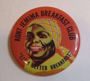 Black African Americana Advertising Mirror Aunt Jemima Breakfast 