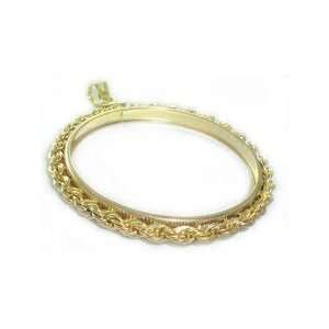    Coin bezel 20 Franc (Angel/Rooster) Gold Filled Rope Jewelry