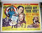 ANNIE GET YOUR GUN 22x28 BETTY HUTTON/HOWARD KEEL original MGM movie 