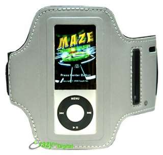 Premium Gray NEOPRENE Sports Armband for Apple iPod Nano 5G