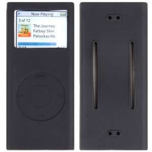 Apple iPod Nano (2nd Gen) Black Silicone Protective Case  Players 