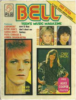 1973 Philippines BELL TEENS MUSIC V1 #2 ALICE COOPER  