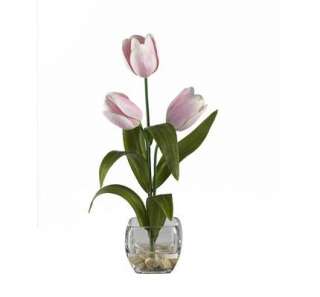   Tulips Liquid Illusion Silk Artificial Flowers Arrangement 1055  