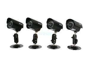   Camera Kit H02 Set of 4 Night Vision & Waterproof CCD Camera Kit