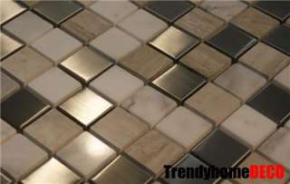   Marble Stainless Steel Mosaic Tile Kitchen Backsplash jacuzzi  