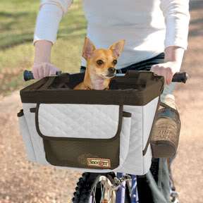 Pet Dog Bicycle Basket Snoozer Carrier for Pup  