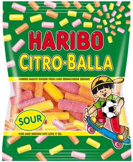haribo citro balla soft gum sour 1 bag total 175 gr