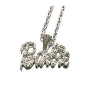   : NICKI MINAJ BARBIE Pendant w/18 Chain Silver Sm NEW Clear: Jewelry