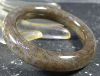 Chinese Natural Hetian Nephrite Jade Bangle Bracelet 54 330893  