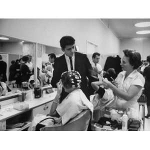  Women Getting Hair Styled in Beauty Salon at Saks Fifth 