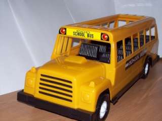 Large Yellow Plastic School Bus Vehicle Toy Car  