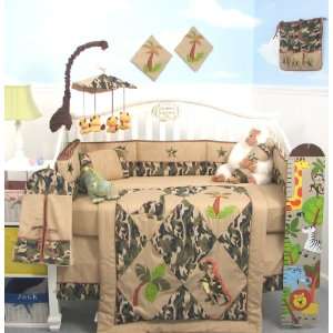 SoHo Camoflage Dinosaur Crib Nursery Bedding 10 Pieces Set ** LIMITED 