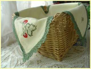 Butterfly Crochet Lace Bread Cloth / Tray Cloth/Doily B  