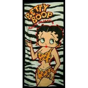  Betty Boop As Jane Beach / Bath Towel   Zebra Print