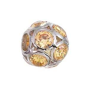   Birthstone Sphere November Birthstones Sterling Silver Charm Jewelry