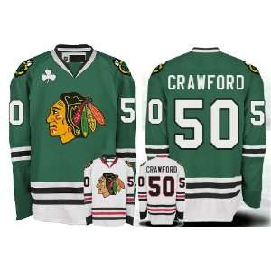  Chicago Blackhawks Authentic NHL Jerseys #50 CRAWFORD Hockey Jersey 