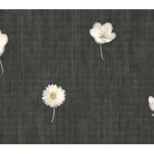  Black White Flowers Spot Wallpaper