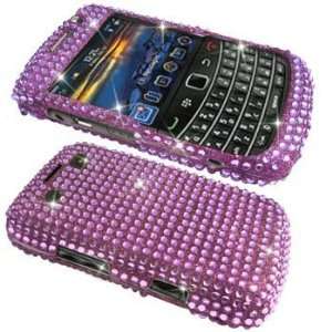 Purple Rhinestone Crystal Hard Case / Cover / Shell for RIM BlackBerry 