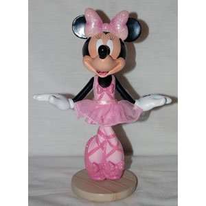  Disney World Minnie Mouse Ballerina Bobblehead Figurine 