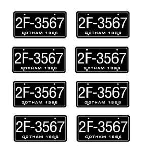   model Batman Batmobile Gotham City 1966 car license tag plates  