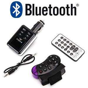   Car Kit FM Transmitter  Player W/ Steering Wheel Controller USB TF