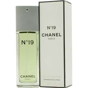  No. 19 by Chanel for Women, Eau De Toilette Spray, 3.4 