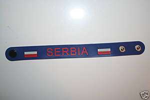 SERBIA BLUE COUNTRY FLAG WRISTBAND BRACELET NEW  