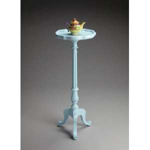  Baby Blue Pedestal Plant Stand