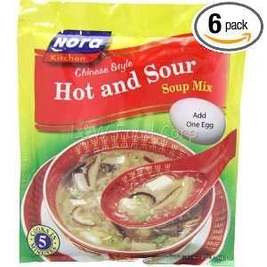 Nora Chinese Style Hot and Sour Soup Mix, 2.12 Ounce (Pack of 6)
