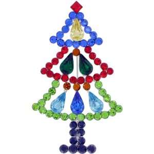   Christmas Gift Christmas Tree Austrian Crystal Brooches Pins Jewelry