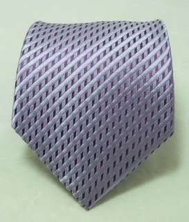   64H Light Purple Solids Mens Silk Tie Set Tie+Hanky+Cufflinks  