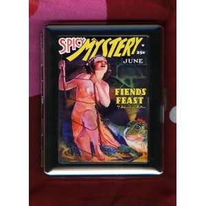   Mystery Stories Vintage Pulp ID CIGARETTE CASE