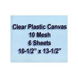  10 mesh Clear Plastic Canvas Sheets, Set of 6: Everything 
