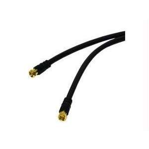  3ft F Type RG6 Coaxial Video Cable Black Electronics