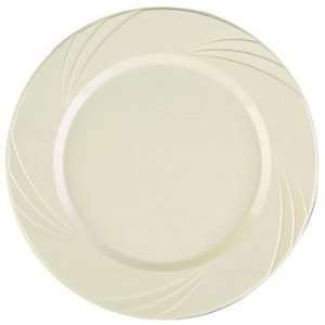  Collection 9 Beige Plastic Plates, Heavyweight Disposable Plates 