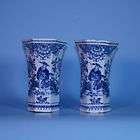 pair of Dutch Delft 18th century vases Chinoiser​ie