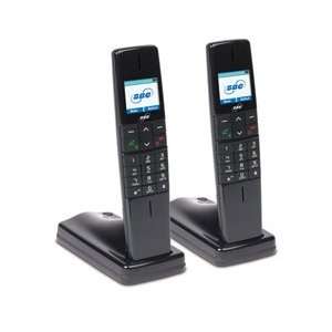    2HC DECT 6.0 Expandable Dual Handset Cordless Phone with Caller ID