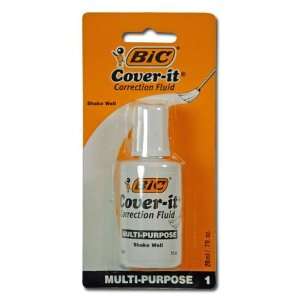   Bic Wite Out Cover It Correction Fluid Multi Purpose