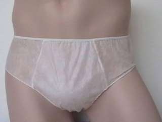 Pack Mens Disposable Underwear / Briefs / WHITE / S  