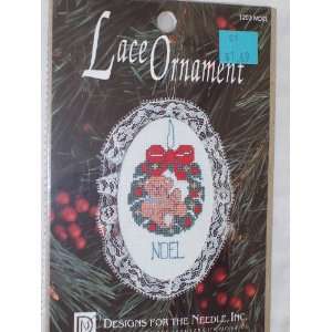  Noel Counted Cross Stitch Lace Ornament Kit Everything 