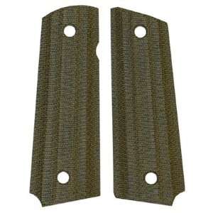  1911 Auto gator Back Grips Government Grips, Slim, Green 