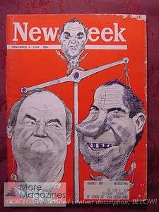   1968 11/4/68 Nov 68 ELECTION RICHARD NIXON HUBERT HUMPHREY +  